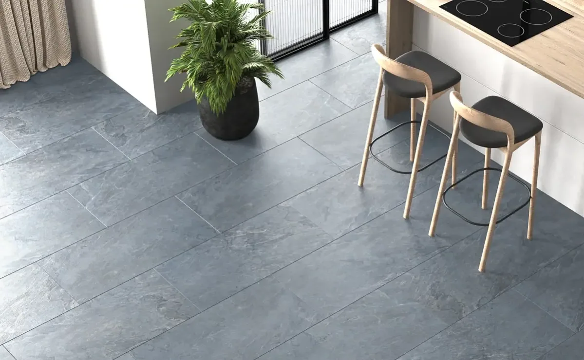 Кварцвиниловая плитка Vinilam клеевая Ceramo Stone Glue Мальтийский Базальт 91907 950×475×2,5