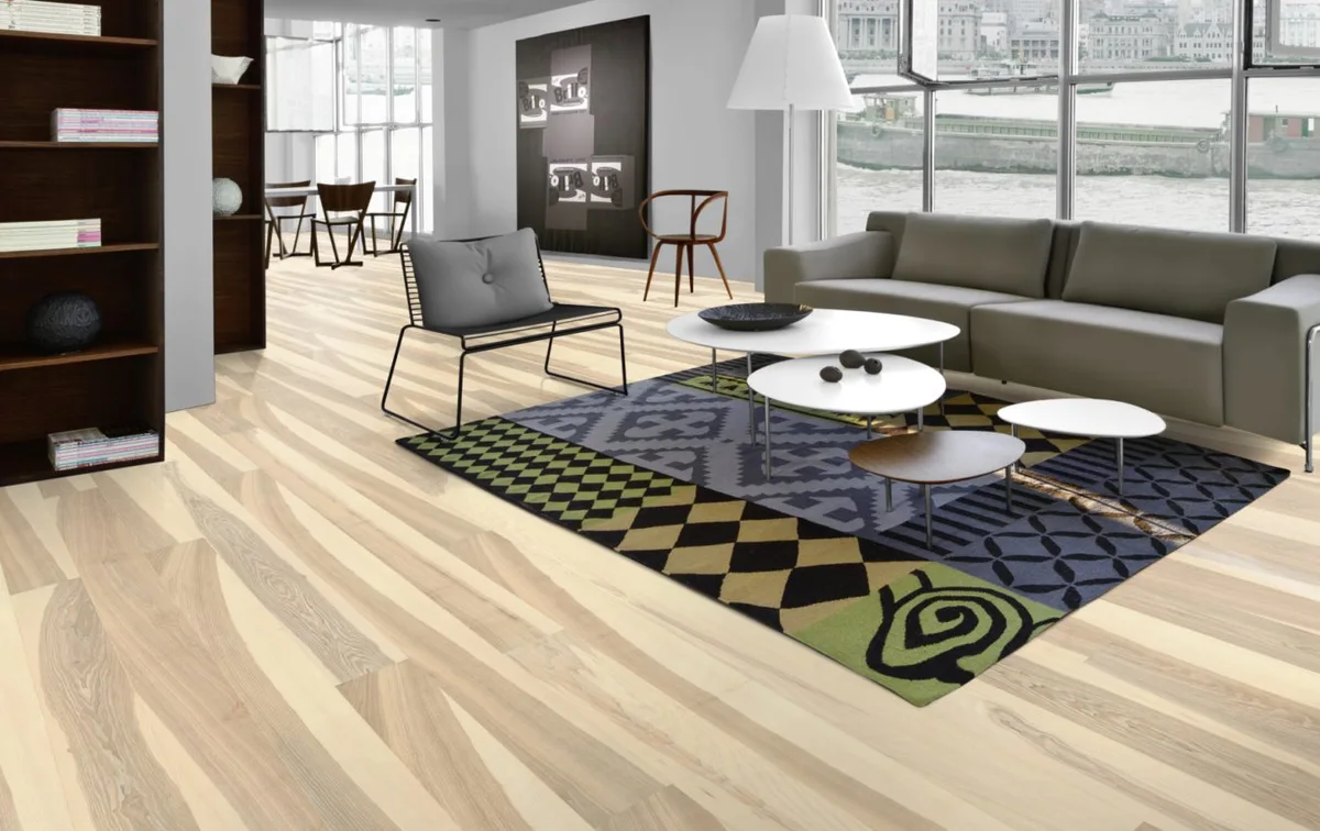 Паркетная доска Kahrs Люкс Ясень Прилив Flow 151N8AAKG4KW240 Lively 2420×187×15