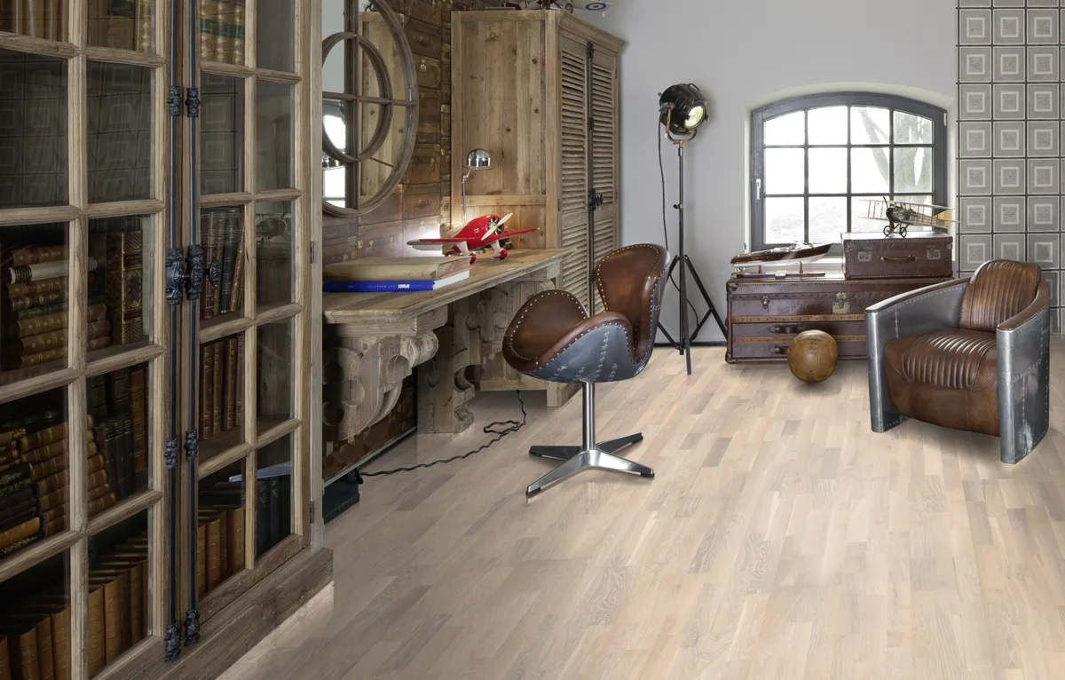 Паркетная доска Kahrs Гармония Дуб Светлый Pale 153N5BEKP1KW240 Variation 2423×200×15