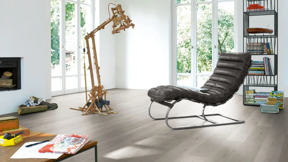 Ламинат Parador Classic 1050V Дуб Серый натуральный 1730464 1285×194×8