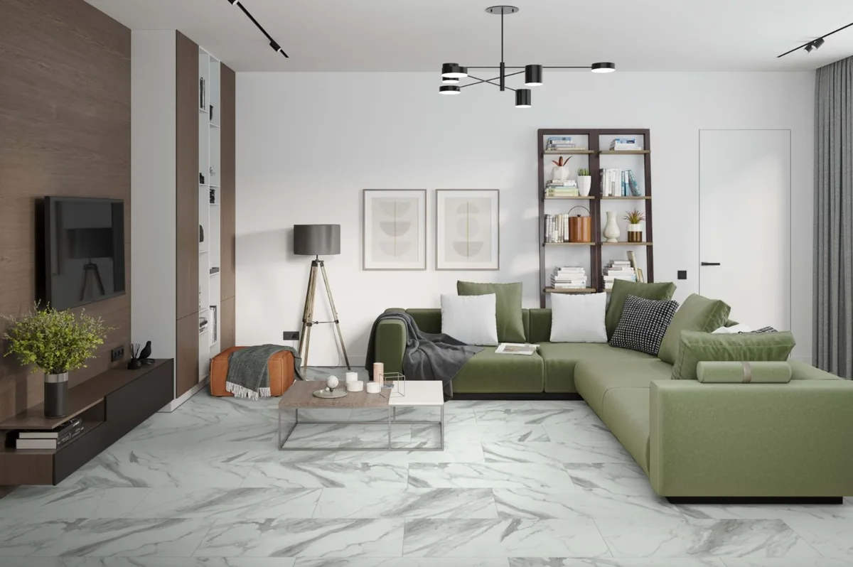 Кварцвиниловая плитка Damy Floor клеевая Ascent LVT Эверест 124-1-LVT 912,4×455,2×2,5