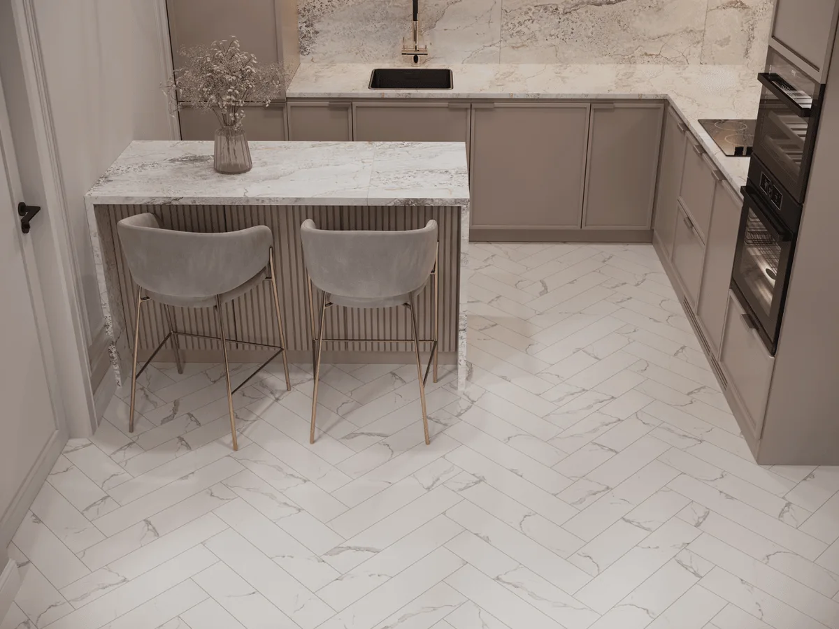 Кварцвиниловый SPC ламинат Alpine Floor Адамант Паркет Гранд Каньон ECO 31-10-R венгерская елка 600×125×5