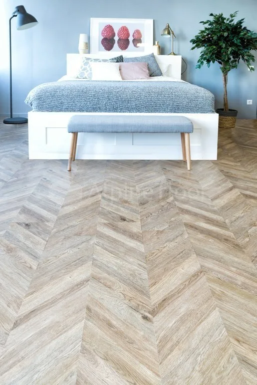 Кварцвиниловая плитка Alpine Floor клеевая Easy Line Французская Елочка ECO 3-25 1219,2×228,6×3