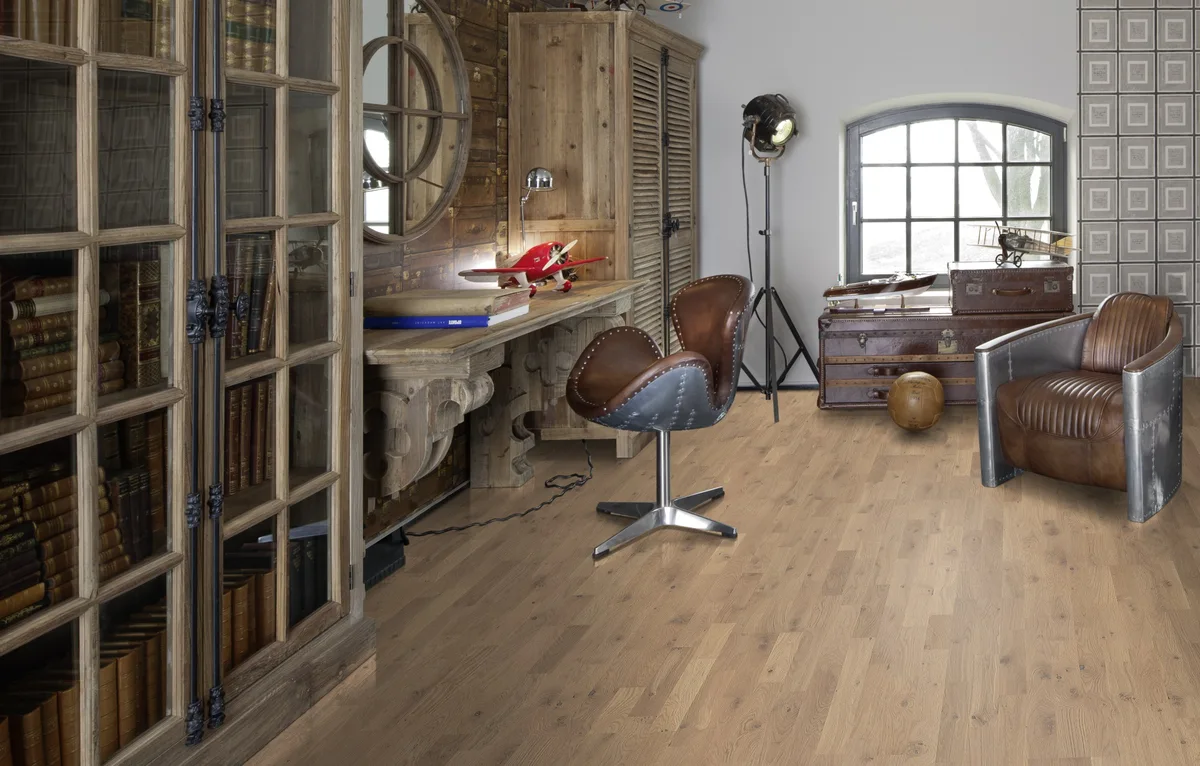 Паркетная доска Kahrs Гармония Дуб Светлый Pale 153N5BEKP1KW240 Variation 2423×200×15