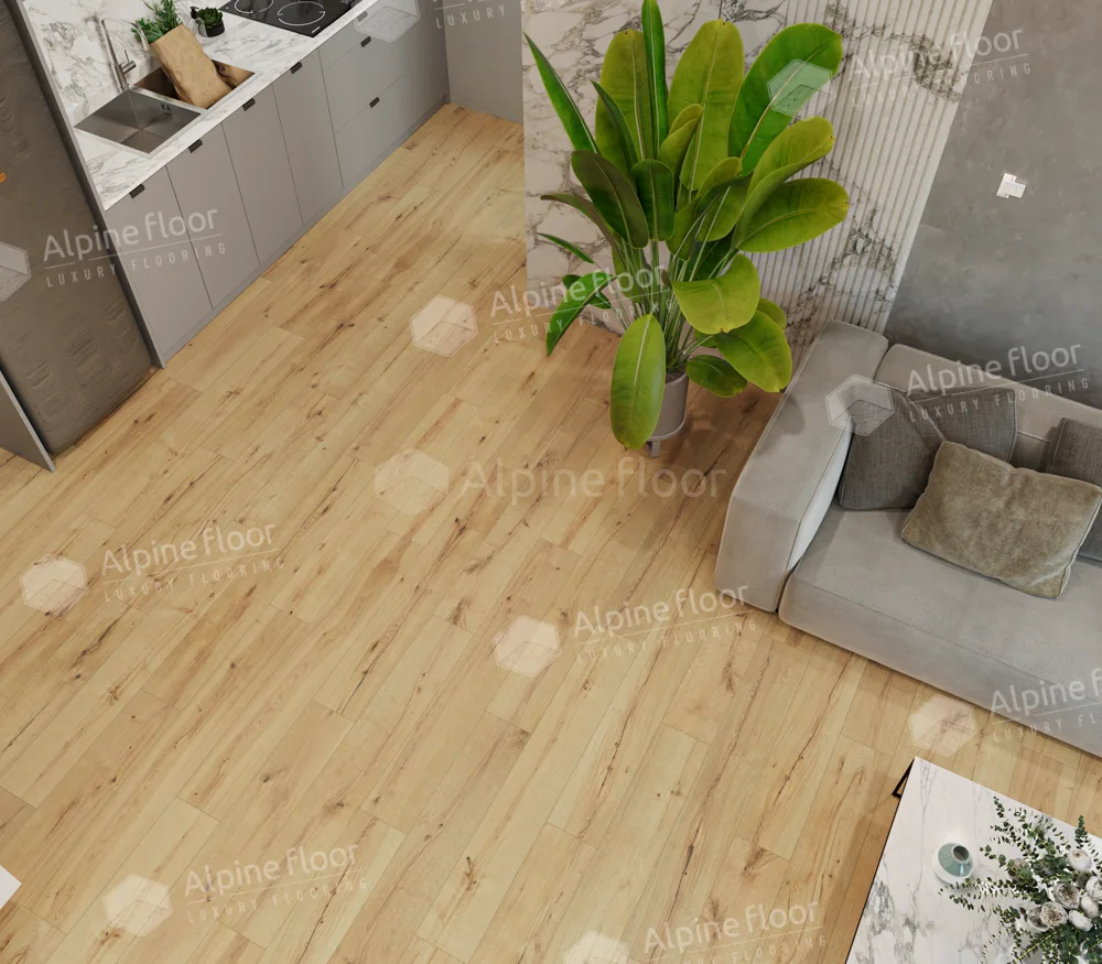 Кварцвиниловый SPC ламинат Alpine Floor ProNature Flushing Bay 61874 1290×203×4