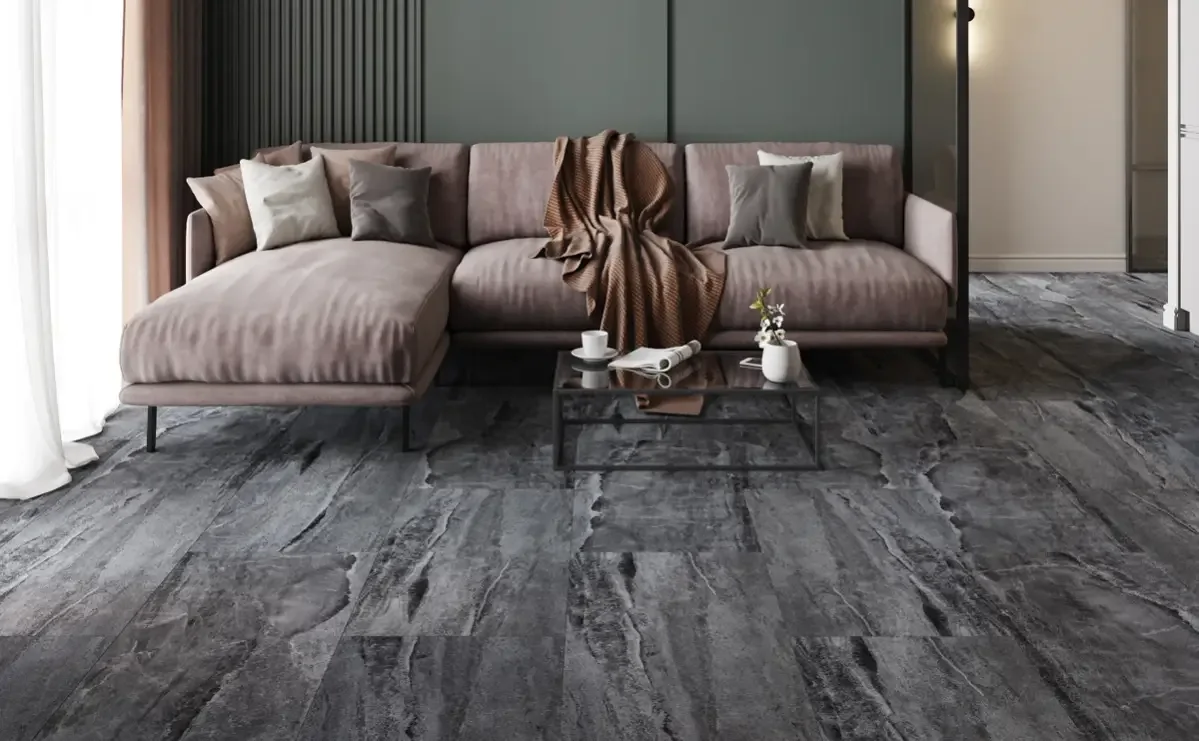 Кварцвиниловая плитка Vinilam клеевая Ceramo Stone Glue Колумбийский Камень 91906 950×475×2,5