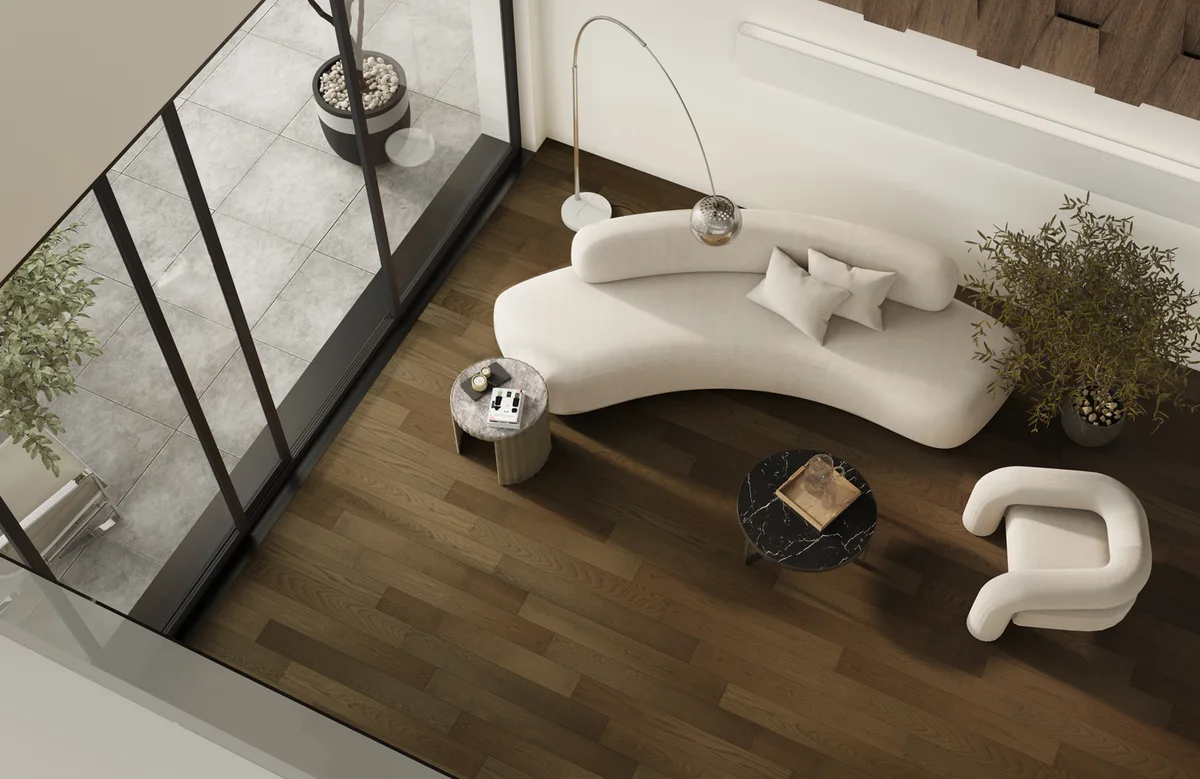 Композитная паркетная доска Quartz Parquet Классик Дуб брауни 413 400-1220×152×7