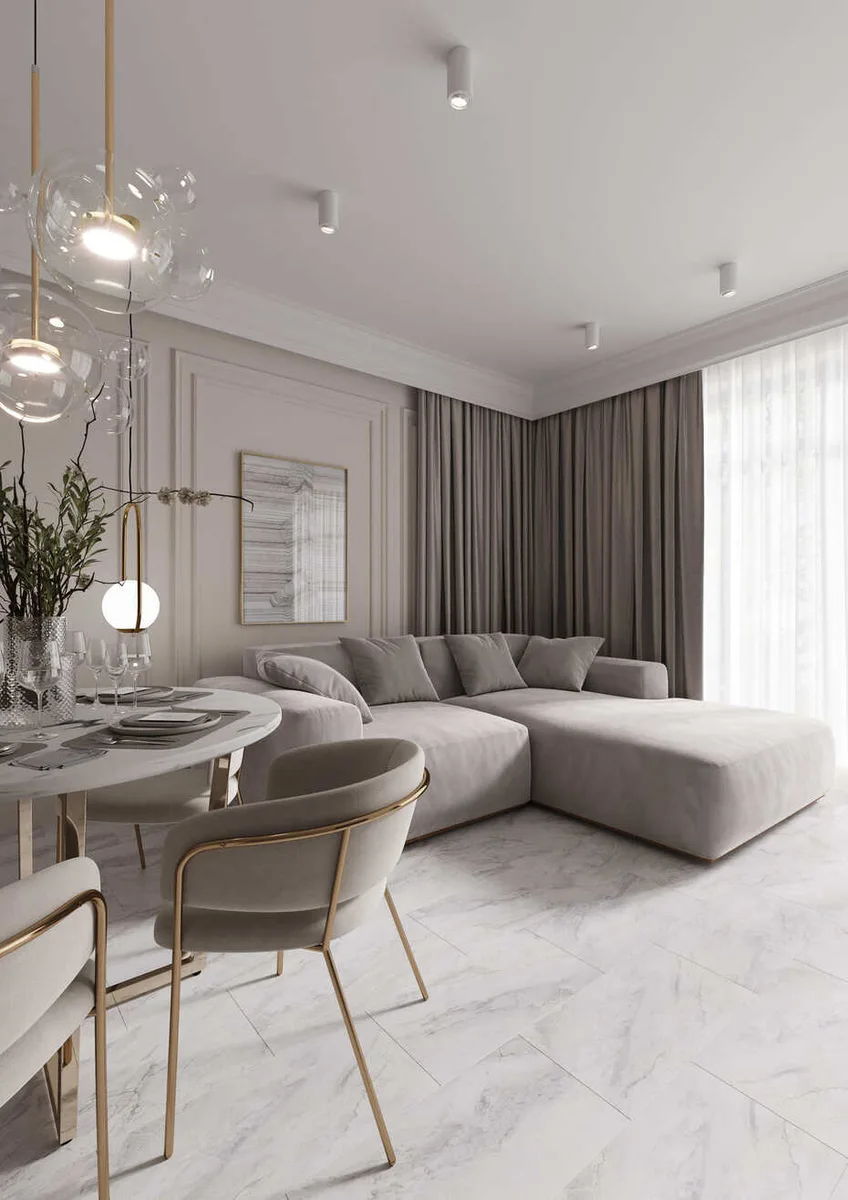 Кварцвиниловый SPC ламинат AlixFloor Stone Line Мрамор Натуральный ALX6309-1 610×305×4