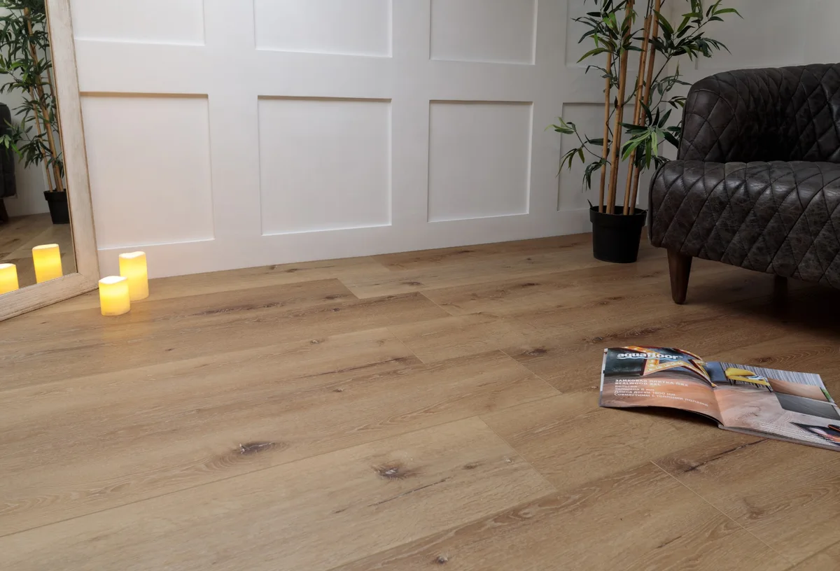 Кварцвиниловая плитка Aquafloor клеевая RealWood XL Glue AF8009XL 1524×228×2,5