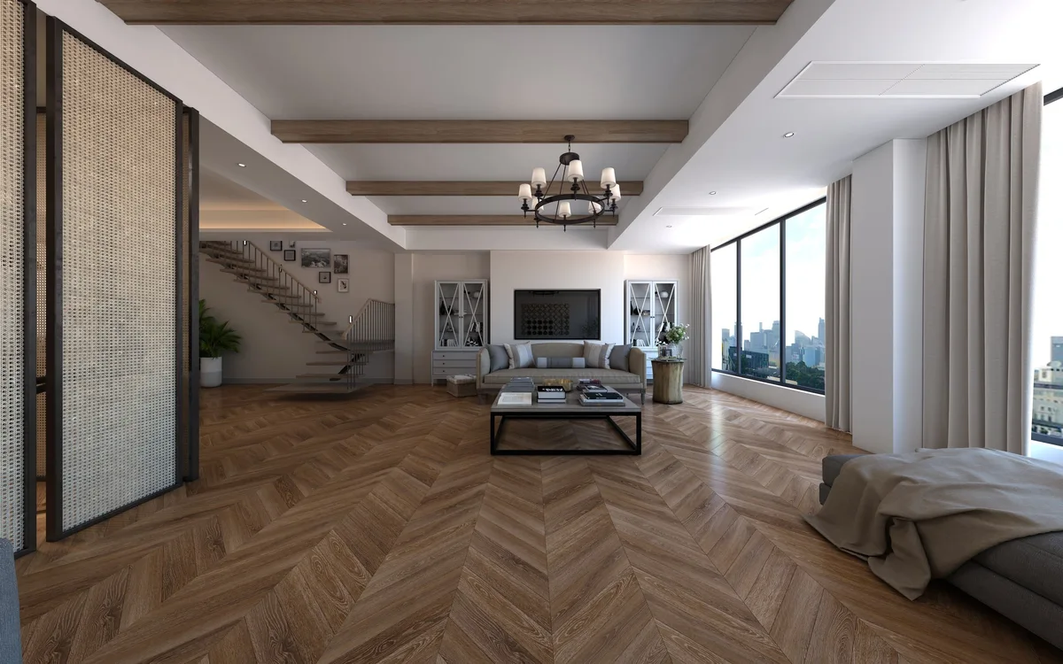 Кварцвиниловая плитка Damy Floor клеевая Chevron LVT Шайо DF07-Ch-LVT французская елка 600×127×2,5