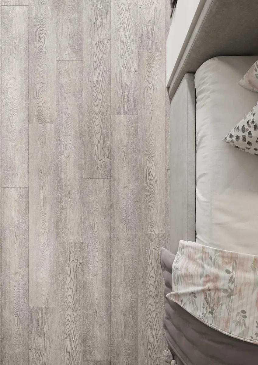 Кварцвиниловый SPC ламинат AlixFloor City Line Дуб Йоркширский Серый ALX1570-3 1220×183×5