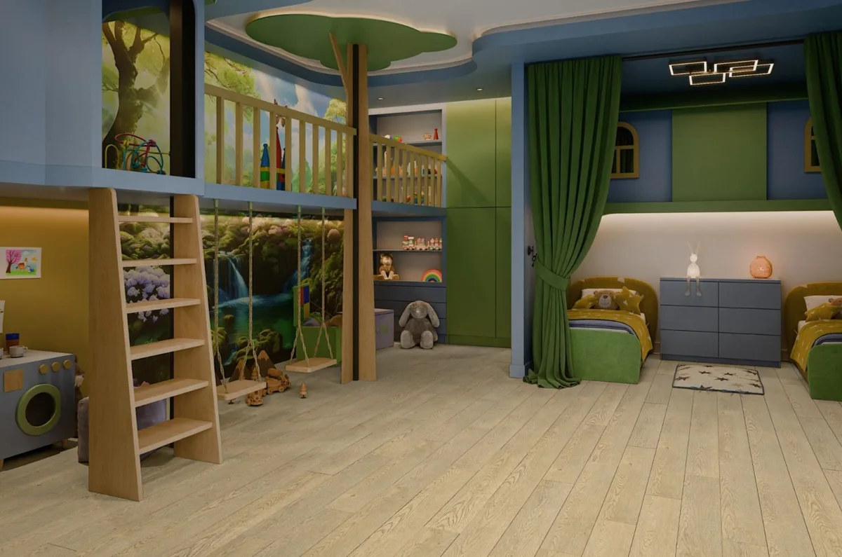 Кварцвиниловый SPC ламинат Damy Floor Family Дуб Латте 0030-2 1220×180×4,2