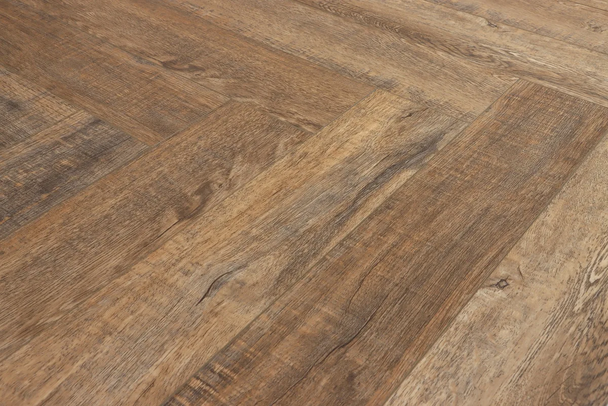 Кварцвиниловый SPC ламинат Bonkeel Style HB Дуб Махо венгерская елка 640×128×4