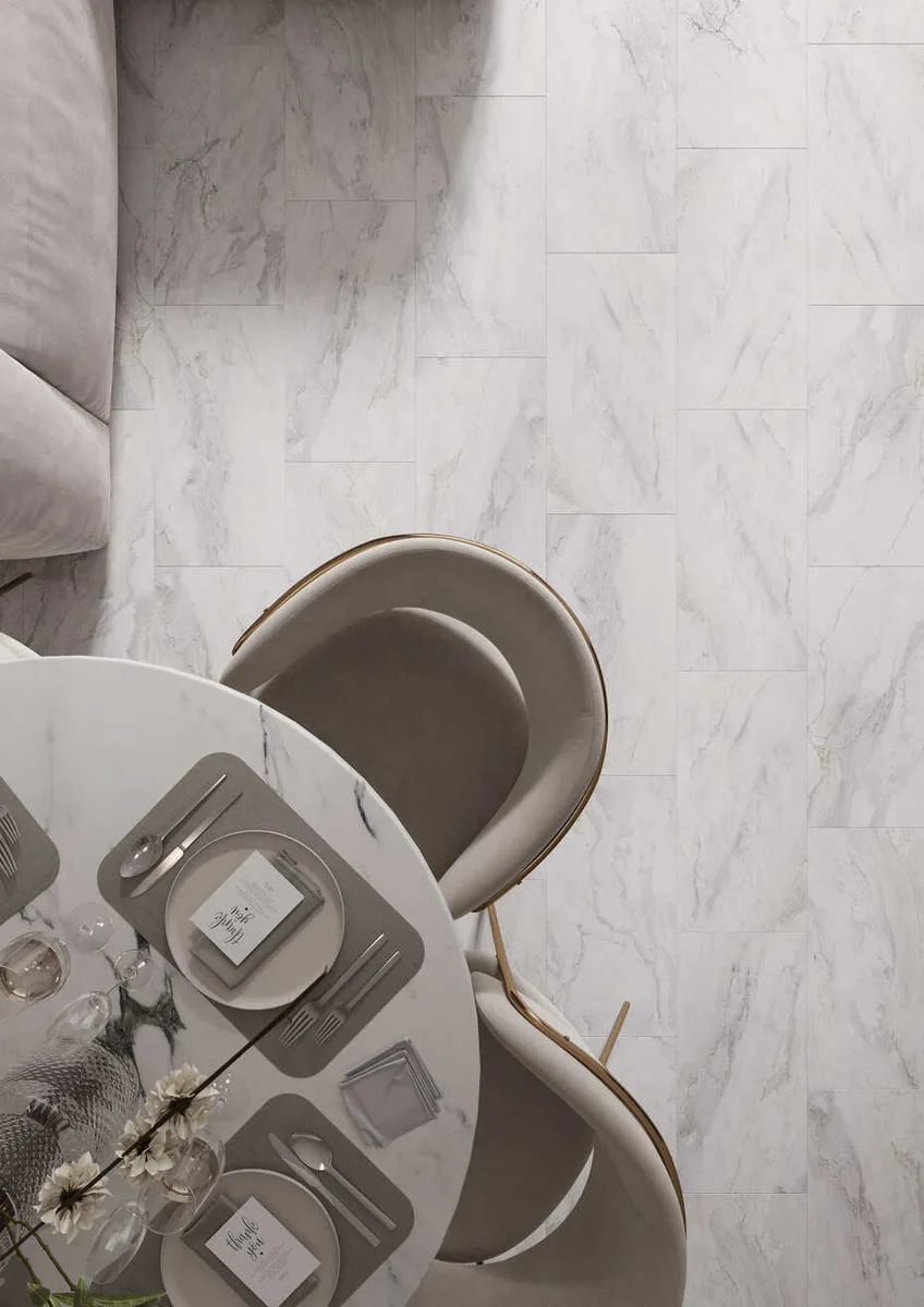 Кварцвиниловый SPC ламинат AlixFloor Stone Line Мрамор Натуральный ALX6309-1 610×305×4