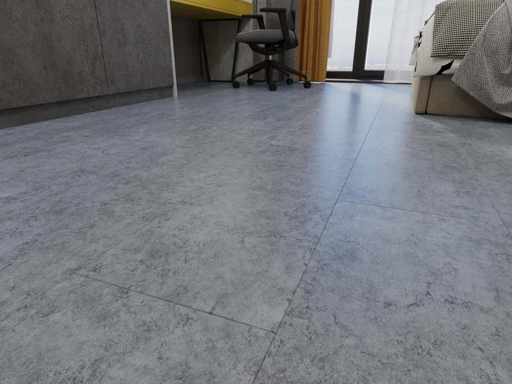 Кварцвиниловый SPC ламинат Cronafloor Stone Мелли Грей XJ87026-3 600×300×4