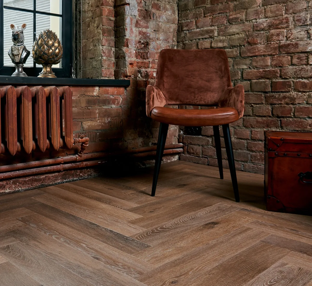 Кварцвиниловая плитка Vinilam клеевая Parquet Herringbone Glue Паркет Венецианский GD11199 венгерская елка 762×152,4×2,5