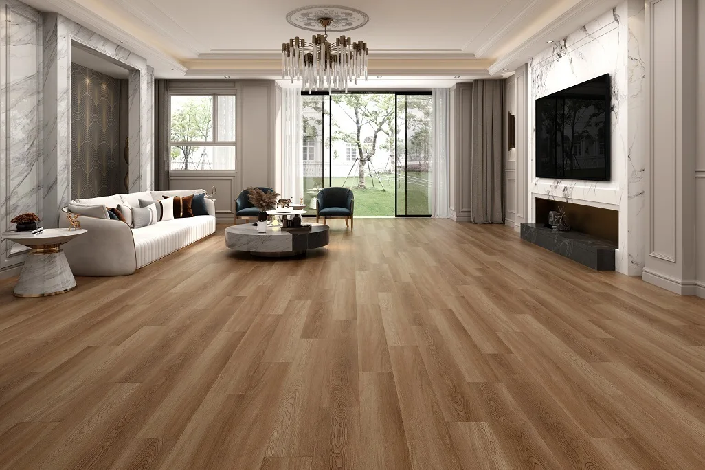 Кварцвиниловый SPC ламинат Evofloor Оптима Дуб Янтарный Oak Amber 3152-9 1120×184×4,2