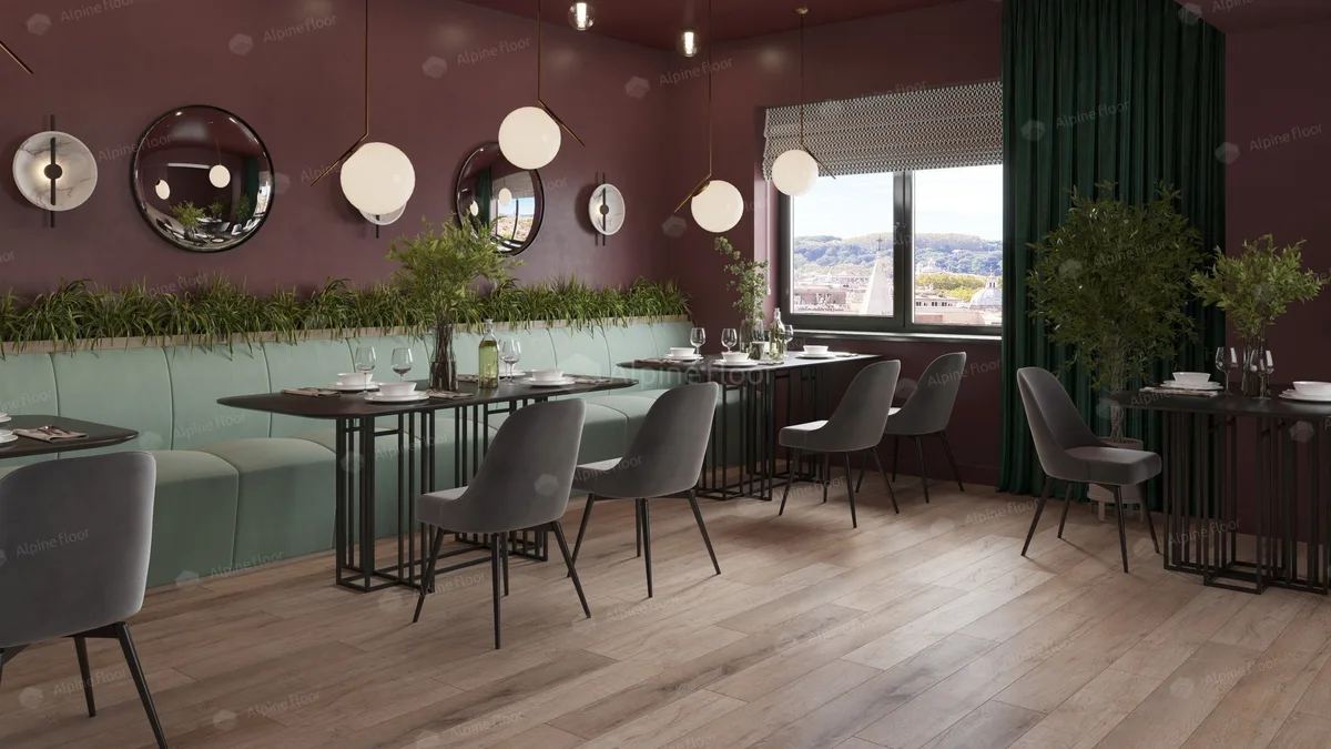 Кварцвиниловый SPC ламинат Alpine Floor Premium XL Дуб Персиковый ECO 7-20 1220×183×8