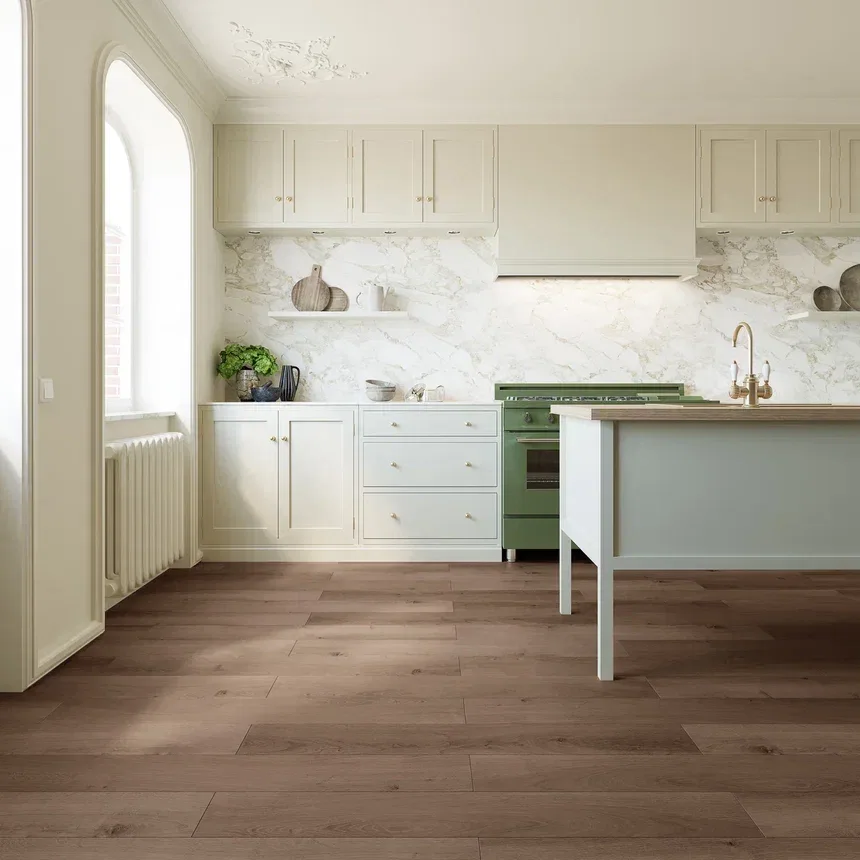 Кварцвиниловый SPC ламинат Invictus Maximus Plank Highland Oak Chocolate 1213×178×6