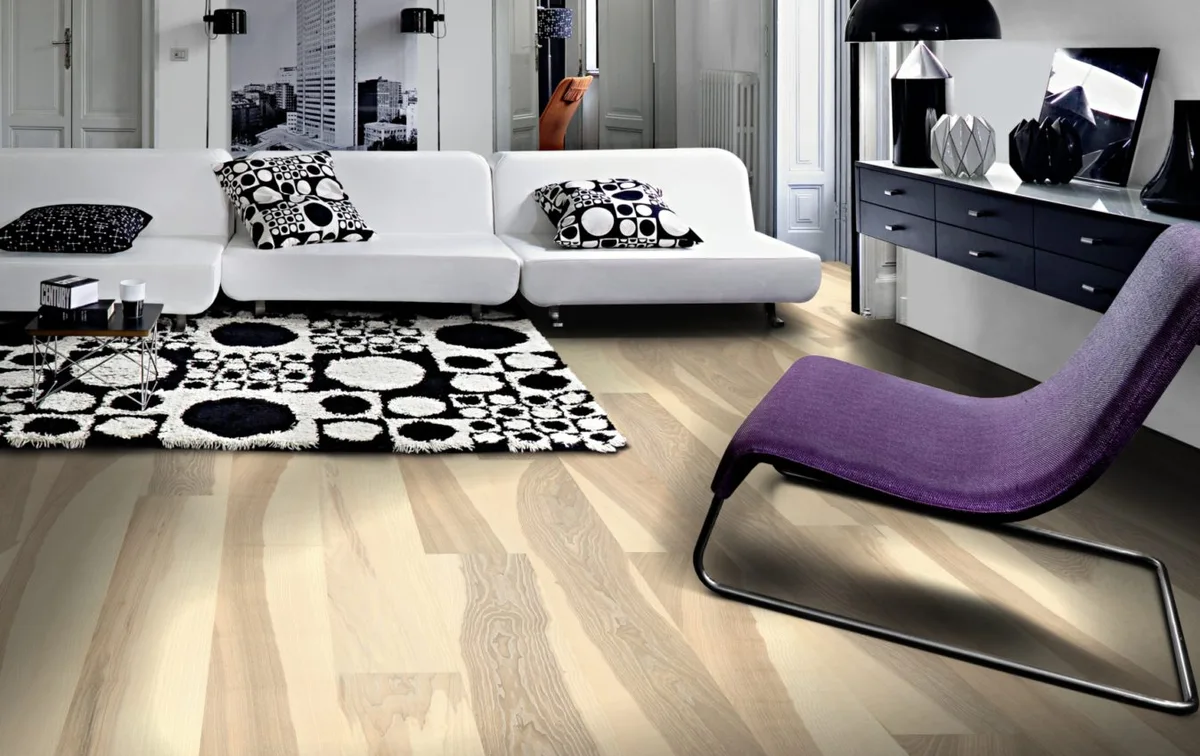 Паркетная доска Kahrs Люкс Ясень Прилив Flow 151N8AAKG4KW240 Lively 2420×187×15
