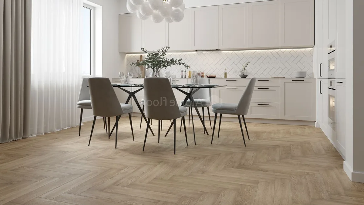 Кварцвиниловый SPC ламинат Alpine Floor Parquet Light Дуб Ваниль Селект ECO 13-3 венгерская елка 600×125×4