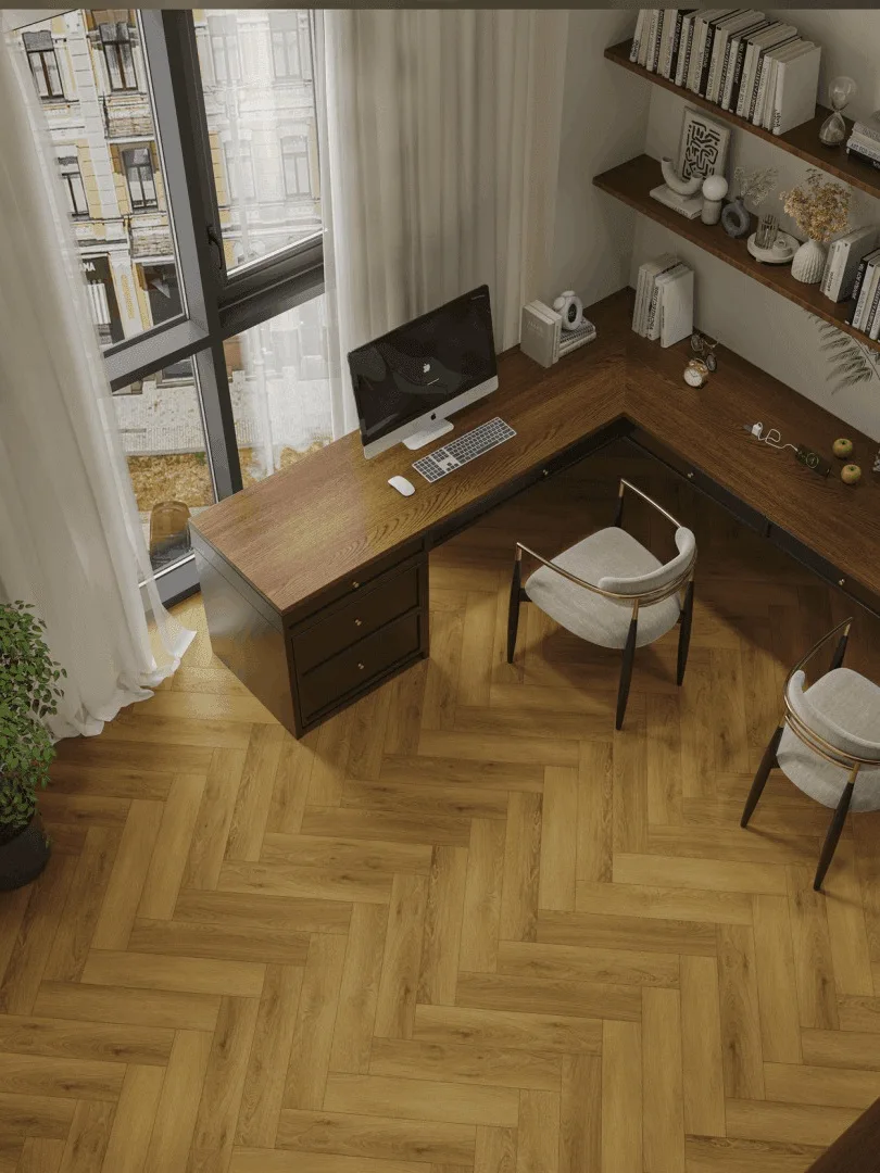 Кварцвиниловая плитка Norland клеевая Parquet S LVT Seliger 1056-9 венгерская елка 590×118×2,5