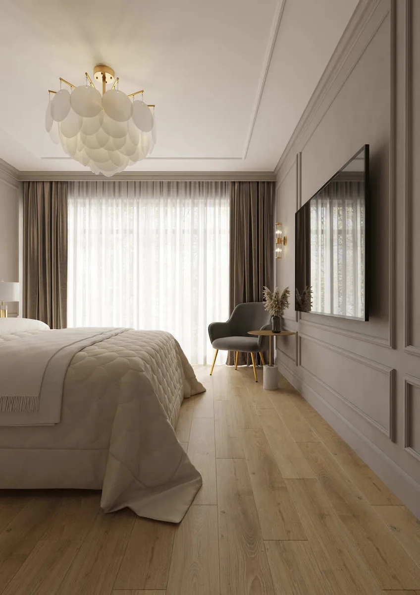 Кварцвиниловый SPC ламинат AlixFloor Natural Line Дуб Бежевый Светлый ALX1550-3 1220×183×5