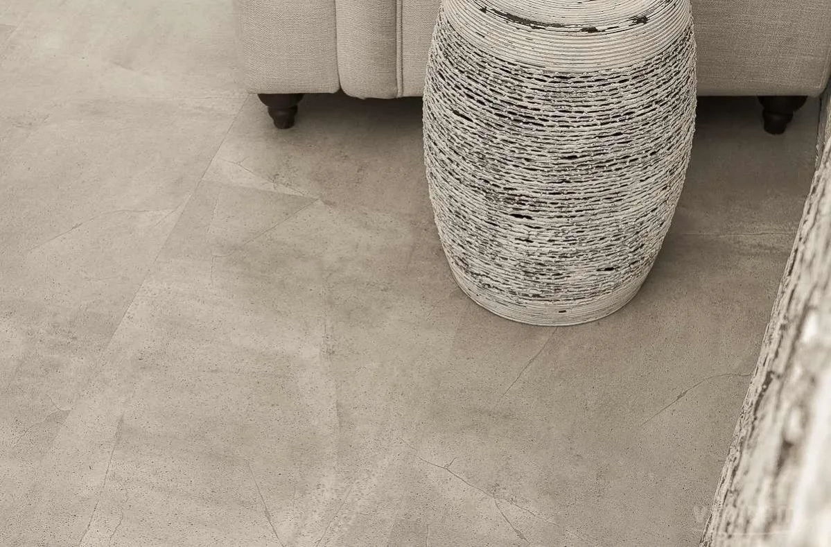 Кварцвиниловая плитка Vinilam клеевая Ceramo Stone Glue Бетонная смесь 61603 950×480×2,5