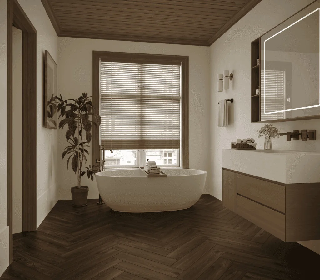Кварцвиниловый SPC ламинат Norland Parquet Swift Style 1066-9 венгерская елка 600×125×4