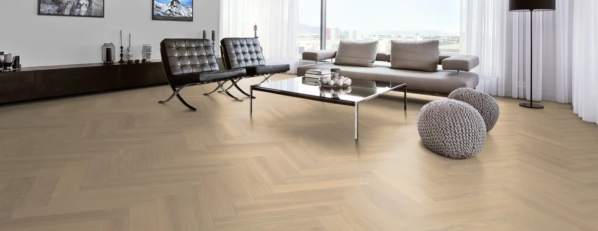 Инженерная доска Kahrs Дуб AB Creme White 111PABEKFVKE600 Calm венгерская елка 600×120×11