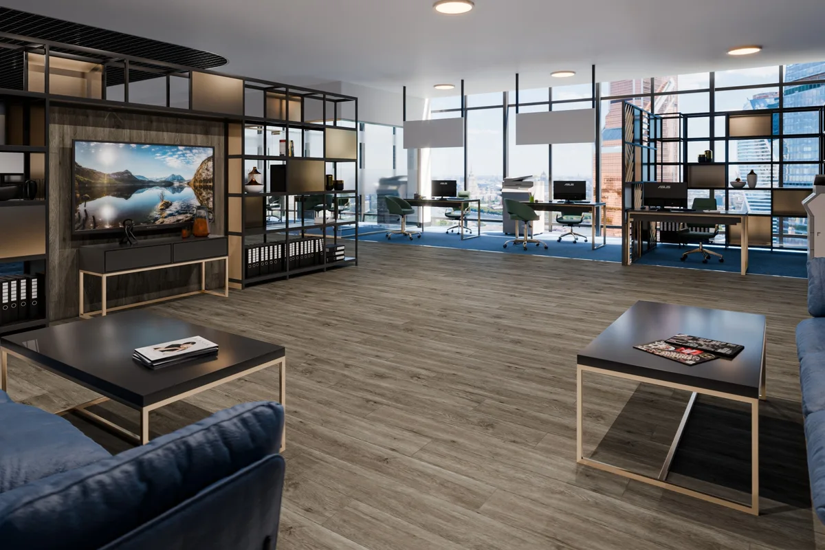 Кварцвиниловая плитка Damy Floor клеевая Family LVT Дуб Горный TCM298-26-LVT 1227×187×2,5