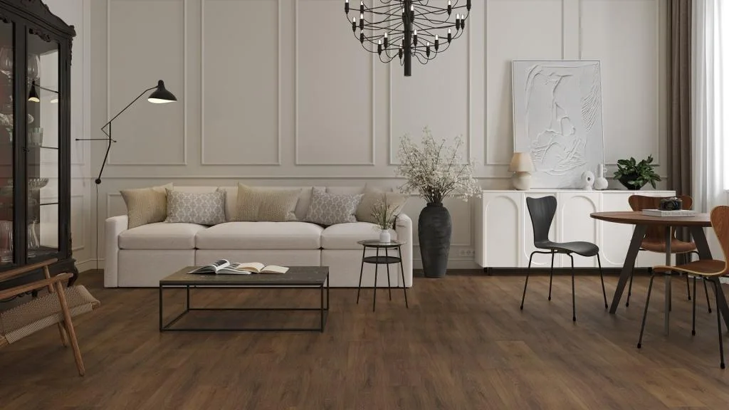 Кварцвиниловая плитка Alpine Floor клеевая Easy Line Дуб Казимир ЕСО 3-40 1219,2×184,15×3