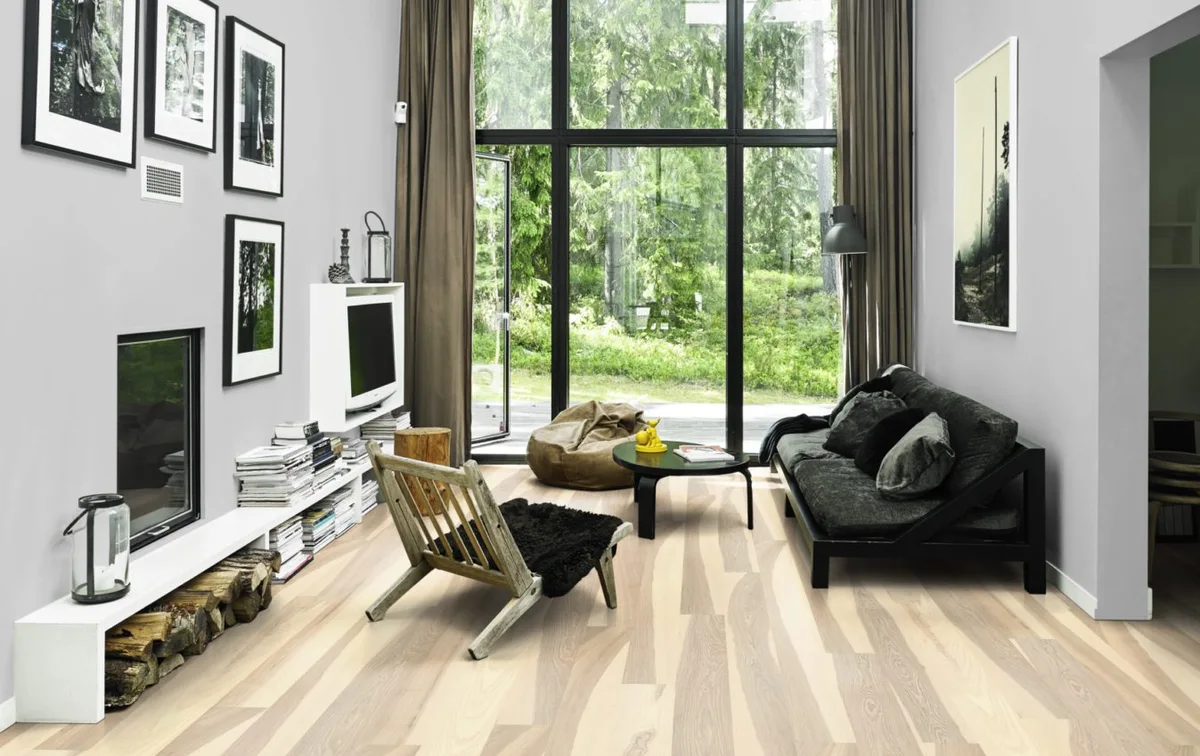 Паркетная доска Kahrs Люкс Ясень Прилив Flow 151N8AAKG4KW240 Lively 2420×187×15