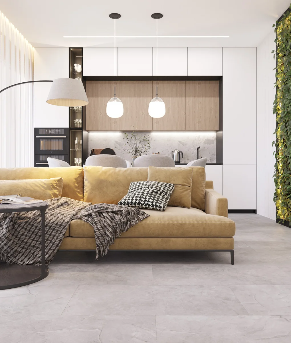 Кварцвиниловый SPC ламинат Vinilam Ceramo Stone Элейский Камень 91903 940×470×8