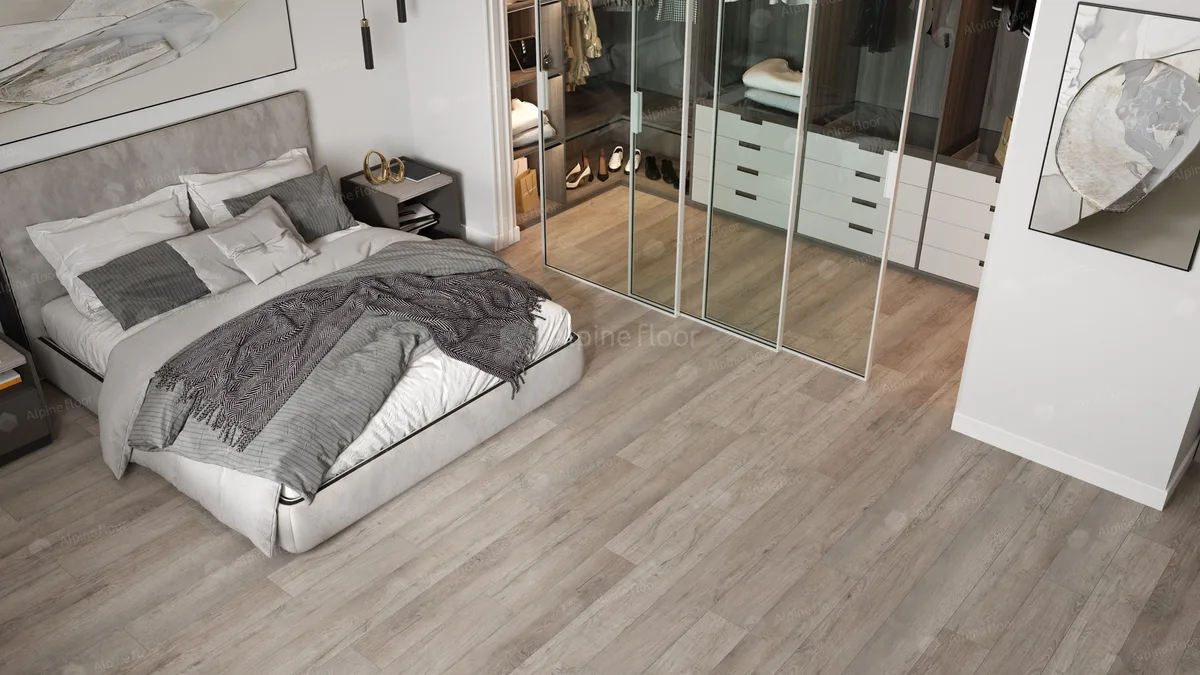 Кварцвиниловый SPC ламинат Alpine Floor Premium XL Дуб Состаренный ECO 7-15 1220×183×8