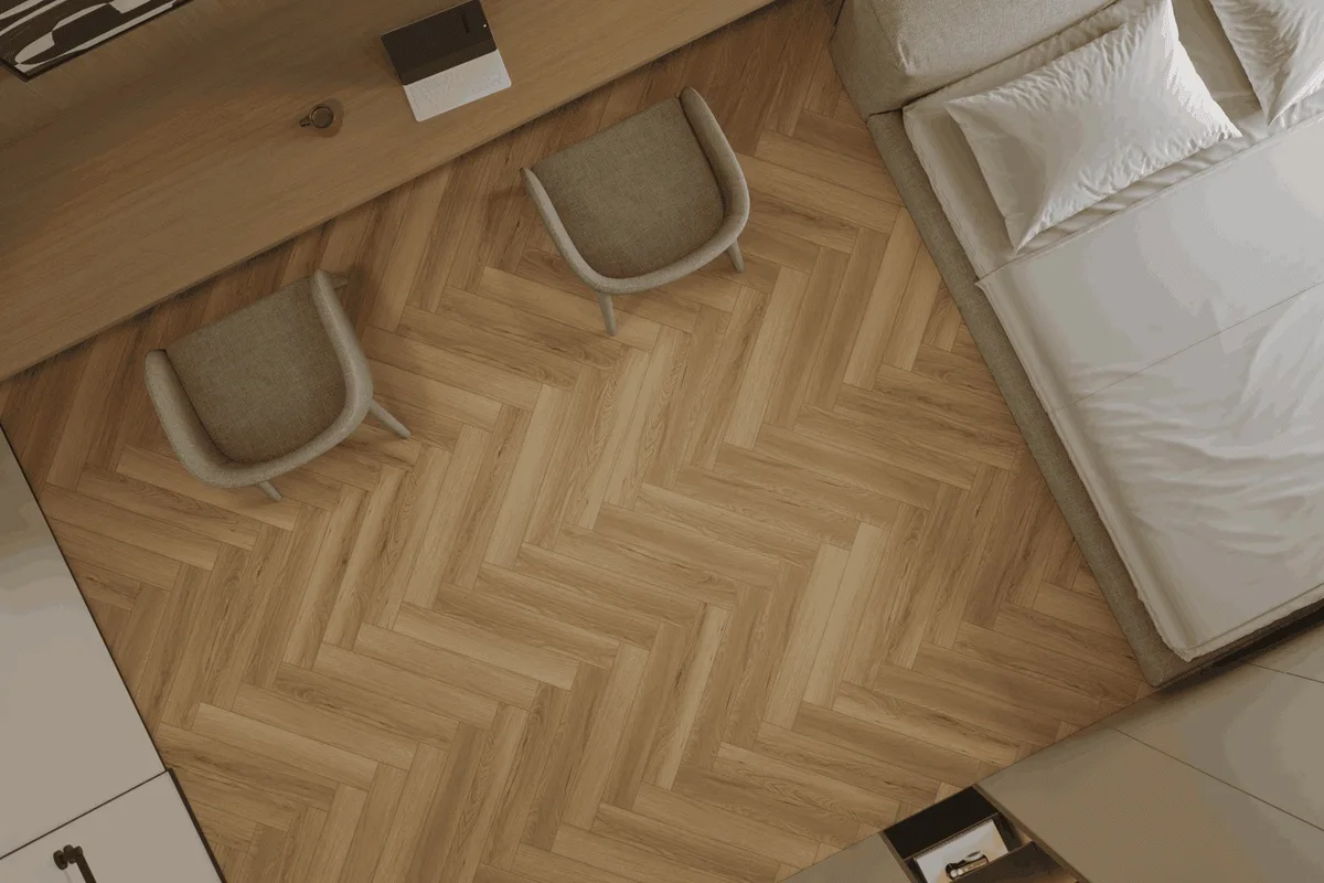 Ламинат Norland Herringbone Elegant 10 Дуб Босна LF306-39 венгерская елка 600×100×10