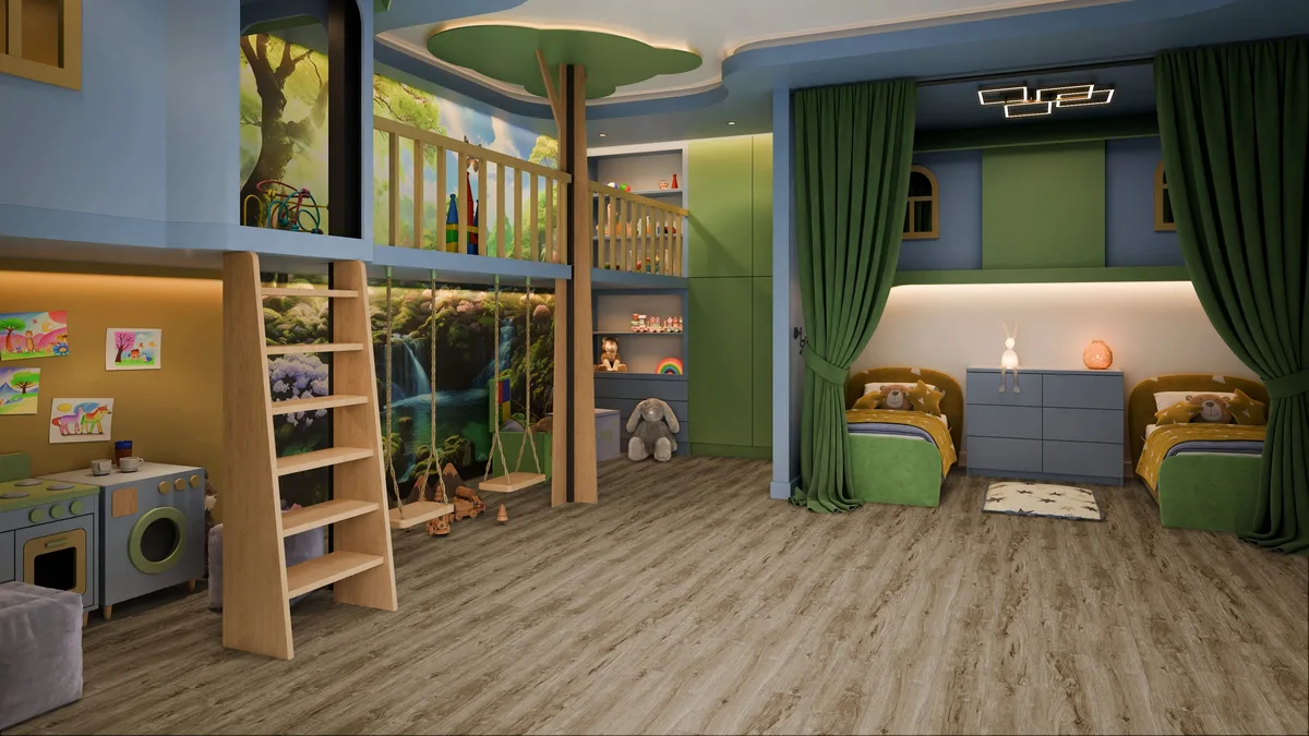 Кварцвиниловая плитка Damy Floor клеевая Family LVT Дуб Имбирный 248-8-LVT 1227×187×2,5
