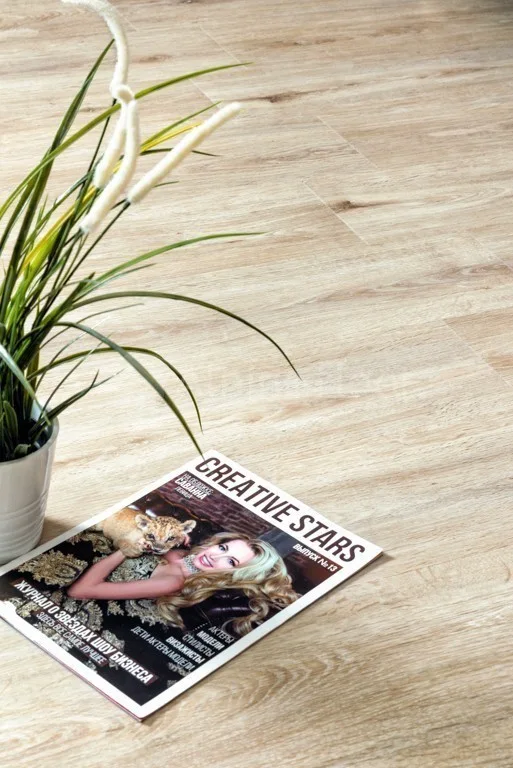 Кварцвиниловая плитка Alpine Floor клеевая Easy Line Дуб Ваниль ECO 3-4 1219,2×184,15×3