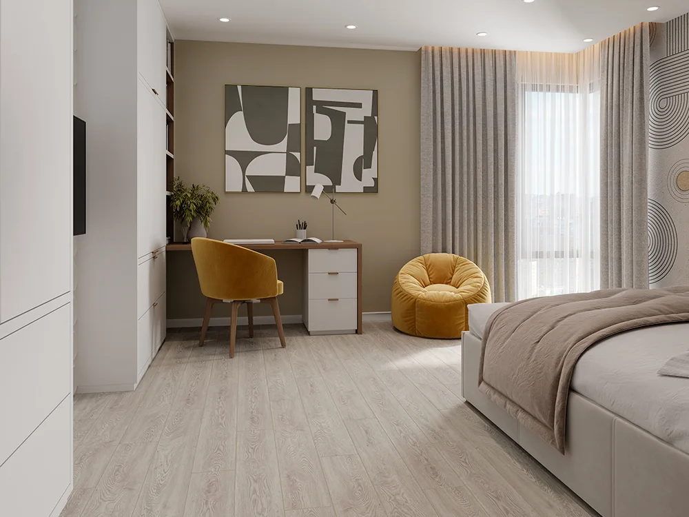 Кварцвиниловый SPC ламинат Cronafloor Grand Sequoia Дуб Карамельный 1200×180×5