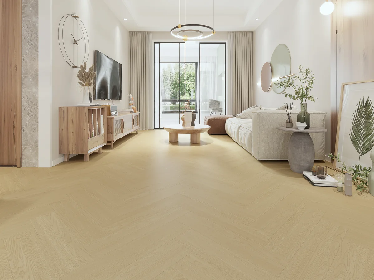 Кварцвиниловый SPC ламинат Evofloor Parguet Click Manora Манора P922-3 венгерская елка 640×128×4,5