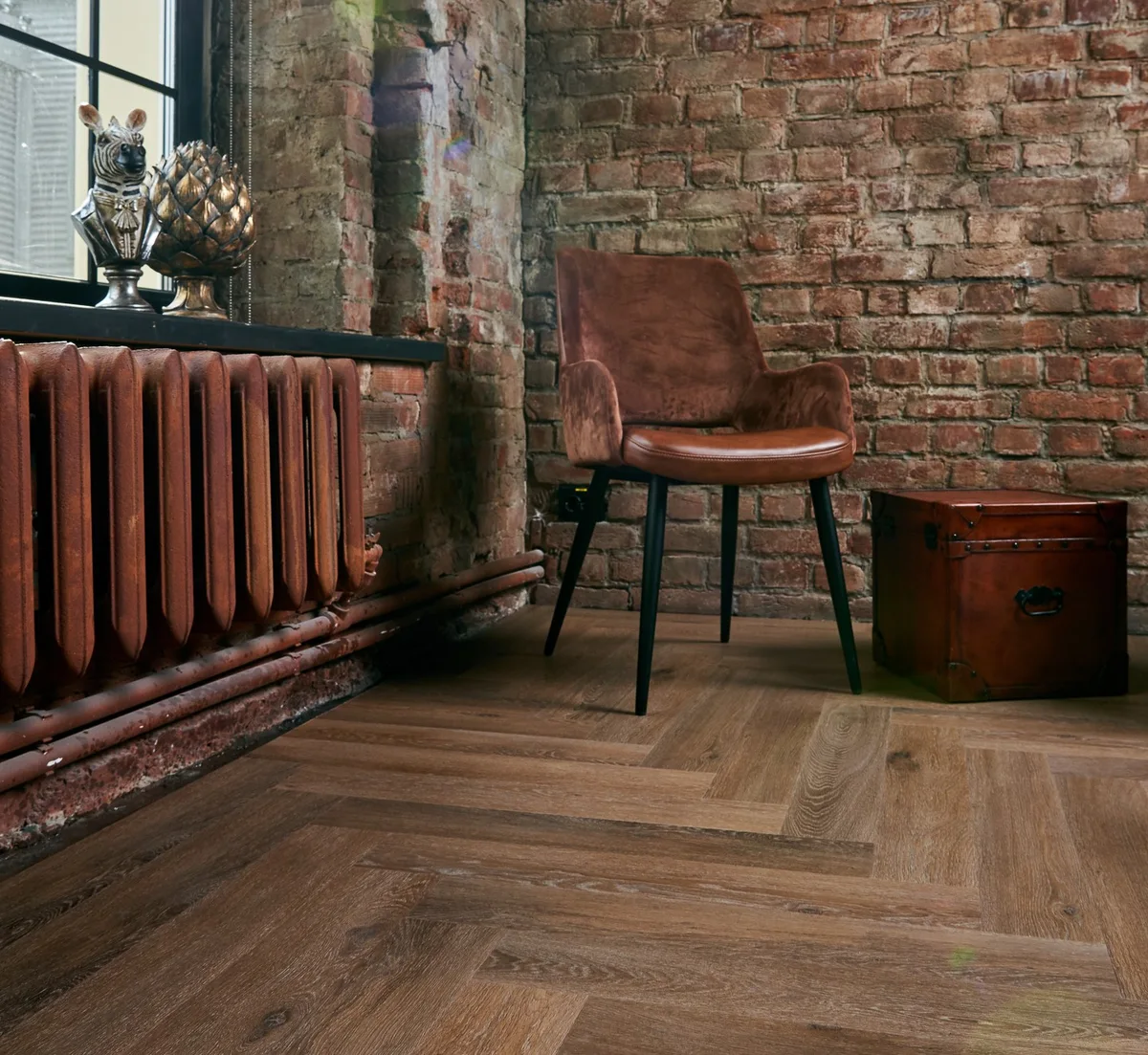 Кварцвиниловая плитка Vinilam клеевая Parquet Herringbone Glue Паркет Венецианский GD11199 венгерская елка 762×152,4×2,5