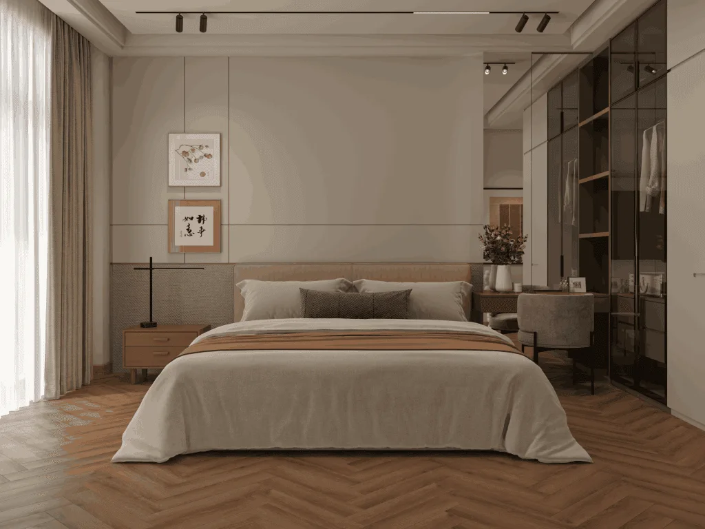 Кварцвиниловый SPC ламинат Alpine Floor Титан Паркет Арес ECO 29-9-R венгерская елка 600×125×6