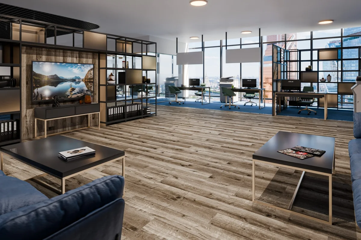 Кварцвиниловая плитка Damy Floor клеевая Family LVT Дуб Изысканный JC8271-7-LVT 1227×187×2,5