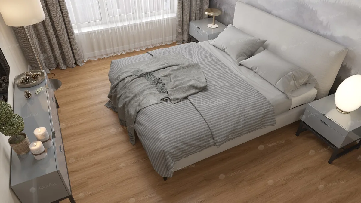 Кварцвиниловая плитка Alpine Floor клеевая Easy Line Дуб Рыжий ECO 3-21 1219,2×184,15×3