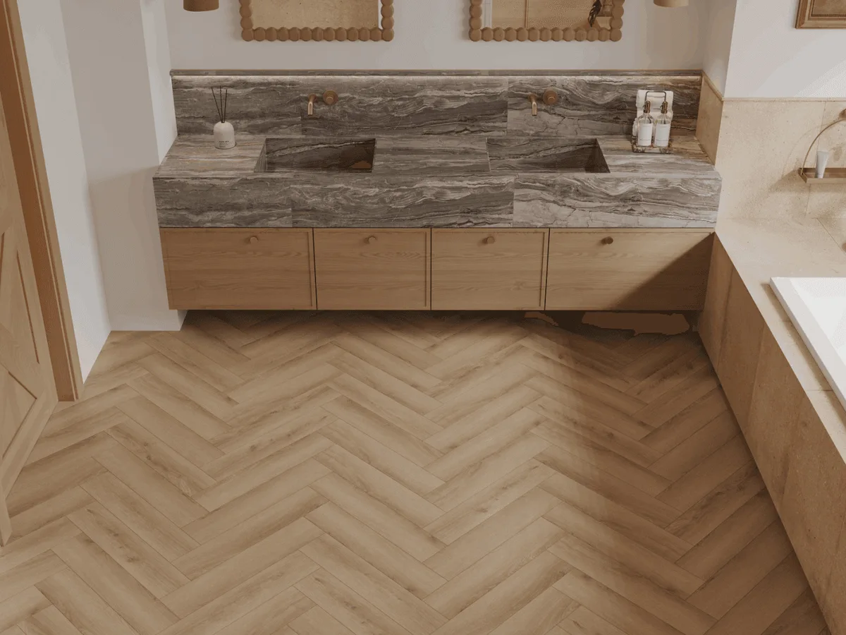 Кварцвиниловая плитка Norland клеевая Parquet S LVT Taymyr 1056-1 венгерская елка 590×118×2,5