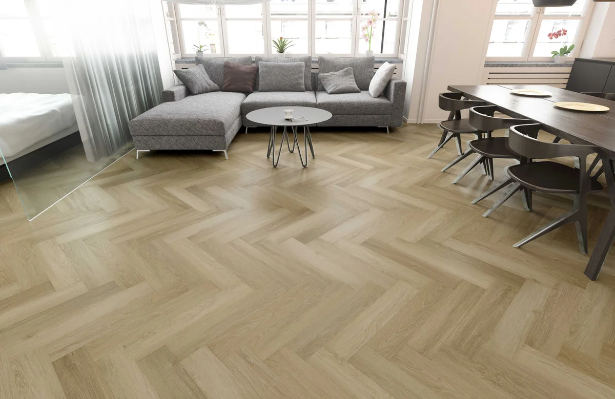 Кварцвиниловый SPC ламинат Fargo Parquet Дуб Норден 33-986-06 венгерская елка 615×123×4