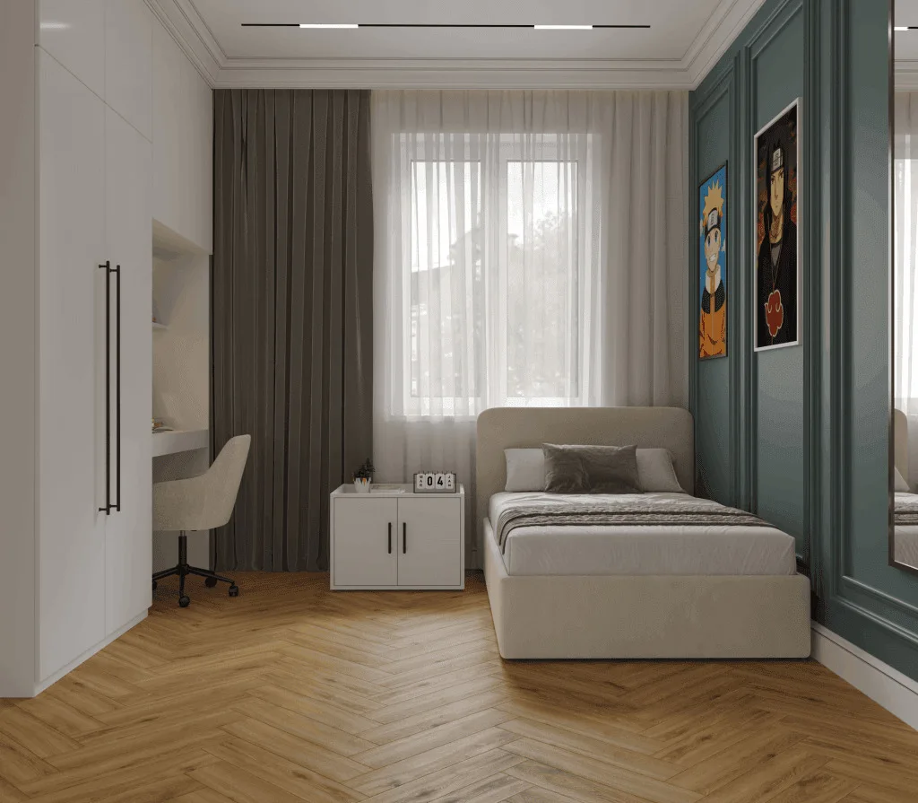 Кварцвиниловый SPC ламинат Norland Parquet Basic Room 1066-10 венгерская елка 600×125×4