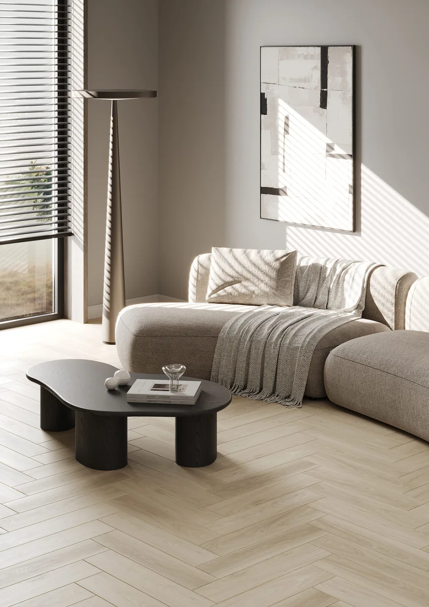 Кварцвиниловая плитка Fargo клеевая Parquet LVT Вяз Оксфорд 22-2101-05 венгерская елка 595×119×2,5