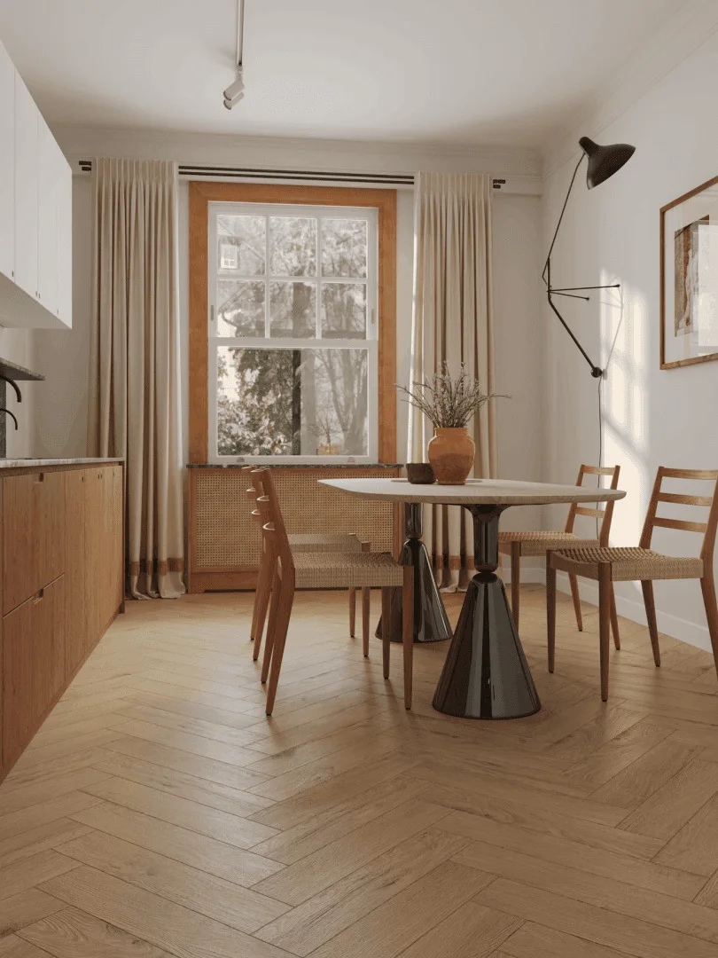 Кварцвиниловый SPC ламинат Norland Parquet S Valena 1055-22 венгерская елка 600×125×4