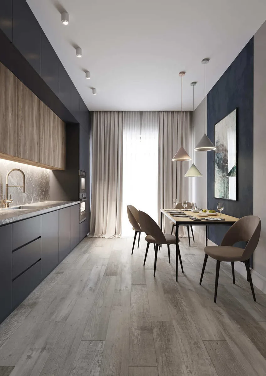 Кварцвиниловый SPC ламинат AlixFloor City Line Дуб Кенийский Светло-Коричневый АLX1065-8 1220×183×5